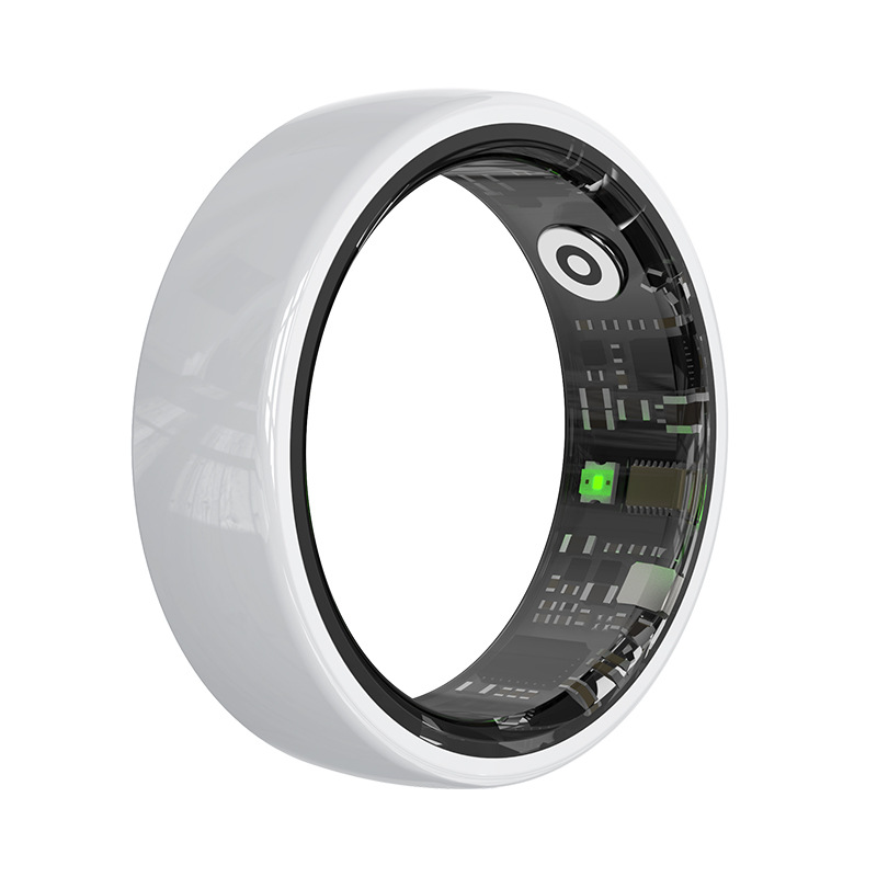 Smart Ring - Health Monitoring Smart Wearable (Black White Pink)