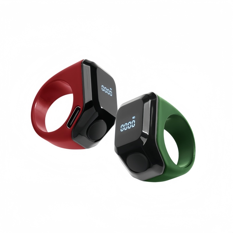 Religious Muslim Smart Rings Touch Screen OLED Display Plastic Zikr Tasbih Prayer Counter App Control Android IOS Ramadan Gifts
