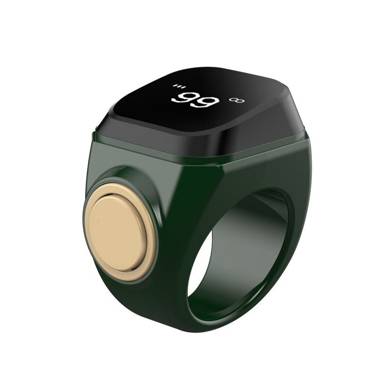 Muslim Smart Ring Zikr Counter - Digital Tasbih Ring with Alarm Clock for Prayer