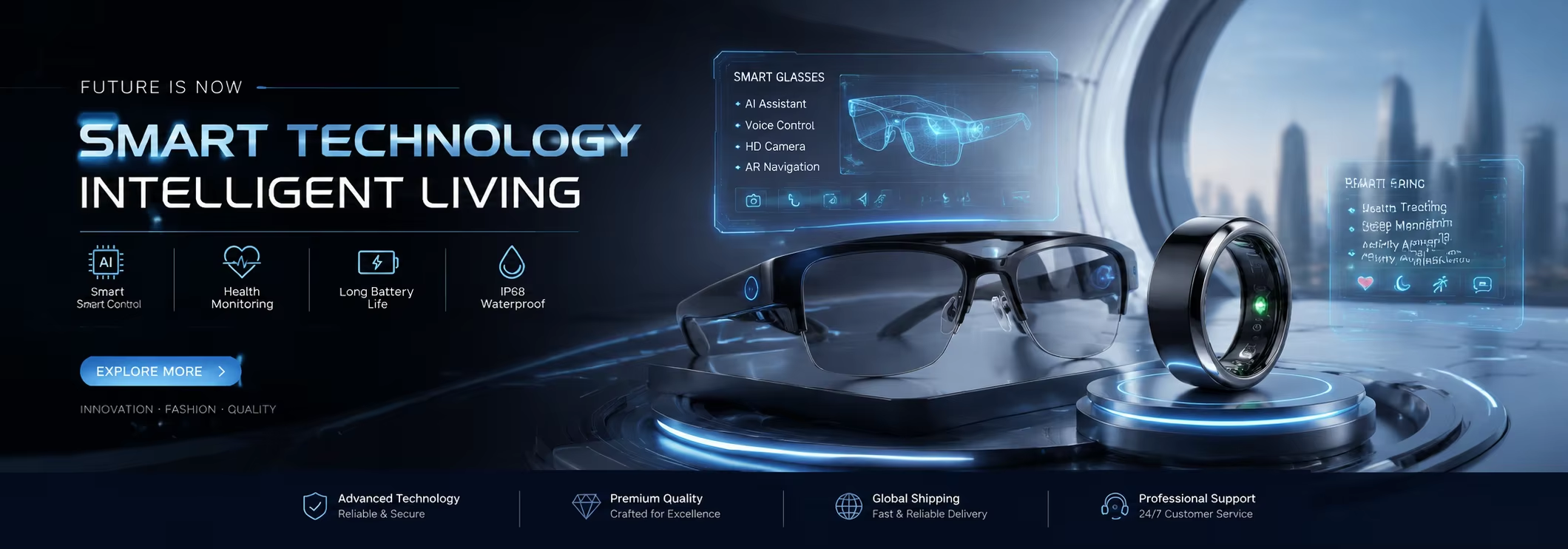 Intelligent AI glasses