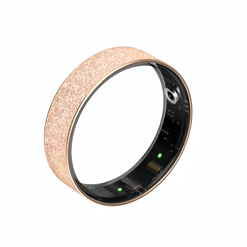 Frosted Matte Finish Smart Ring - Heart Rate, SpO2 & Sleep Tracker Minimalist Wellness Ring